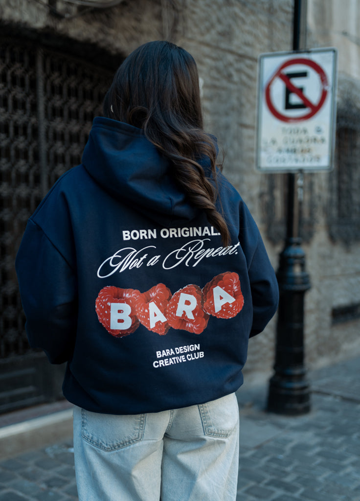 Hoodie Azul Francia - Boxy Fit