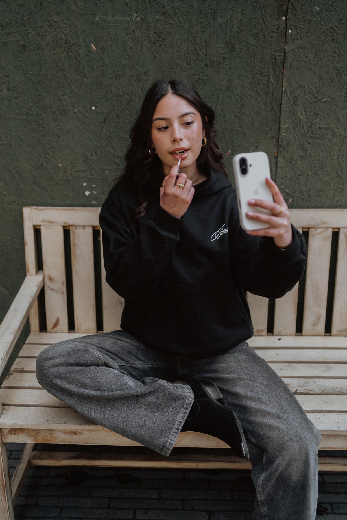 Hoodie Negro - Boxy Fit