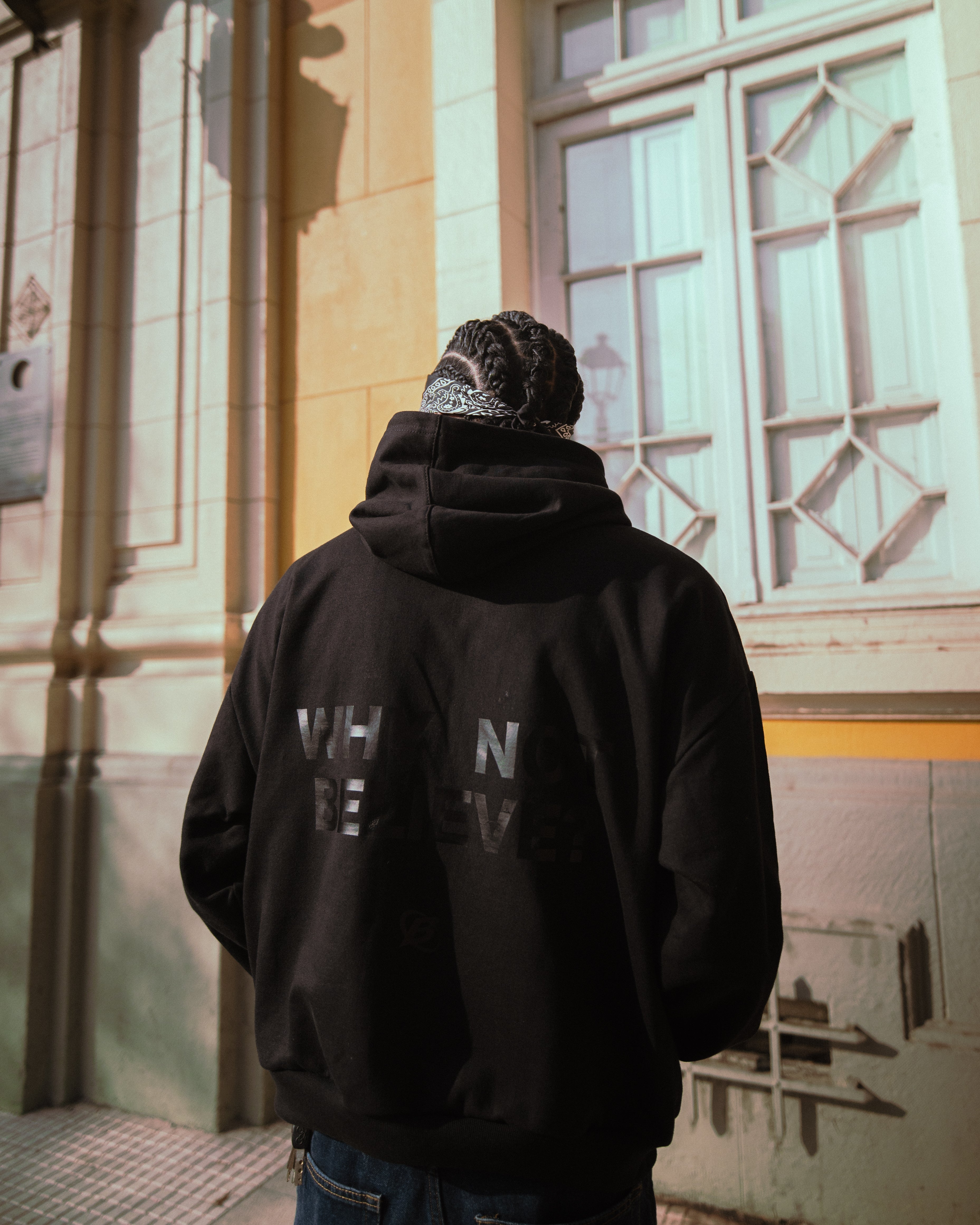 Hoodie Black/black - Boxy Fit