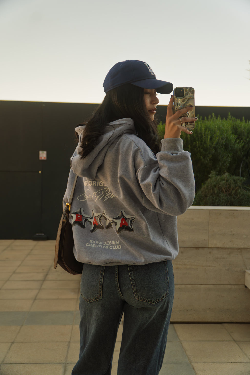 Hoodie Gris melange - Boxy Fit