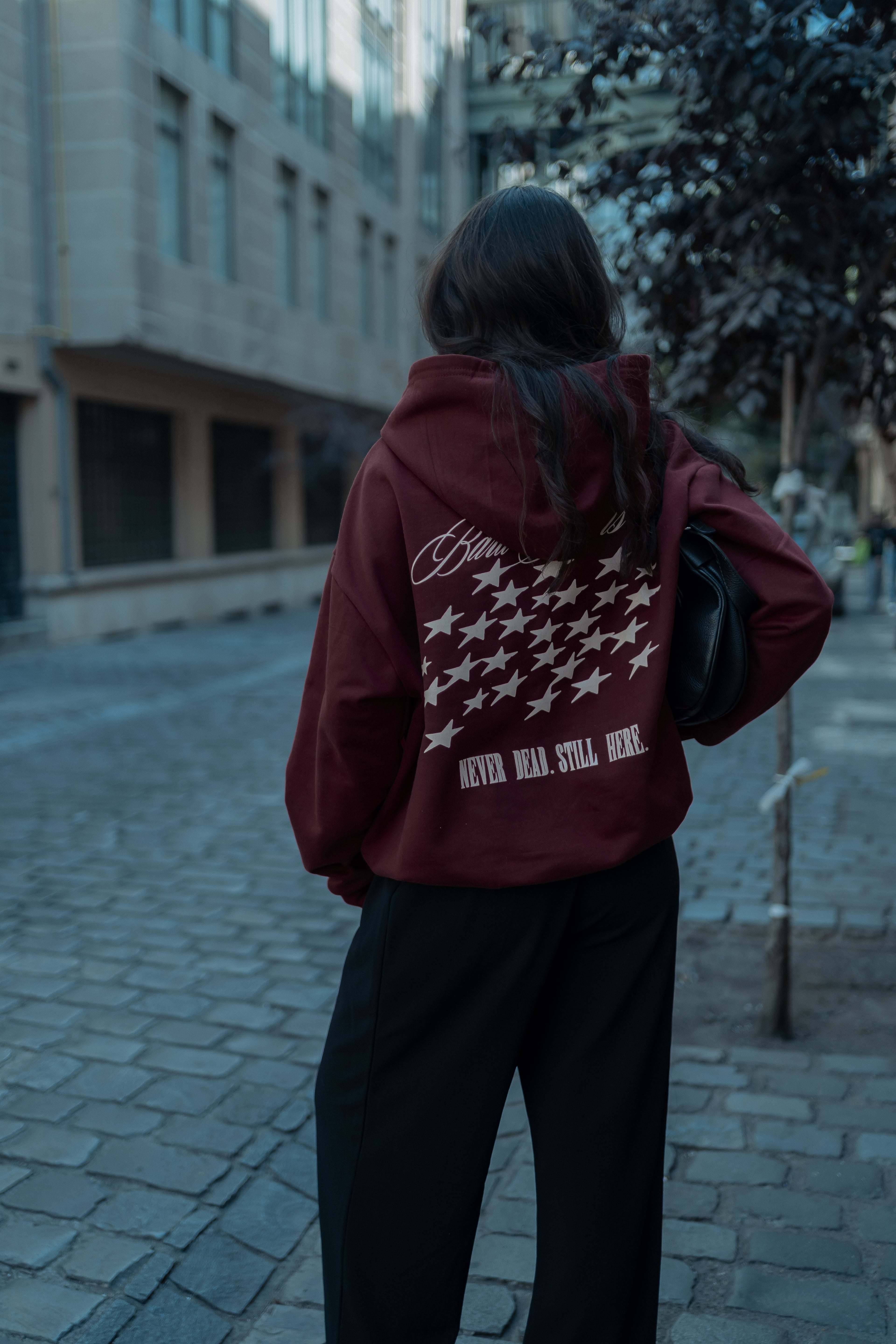 Hoodie Burdeo - Boxy Fit