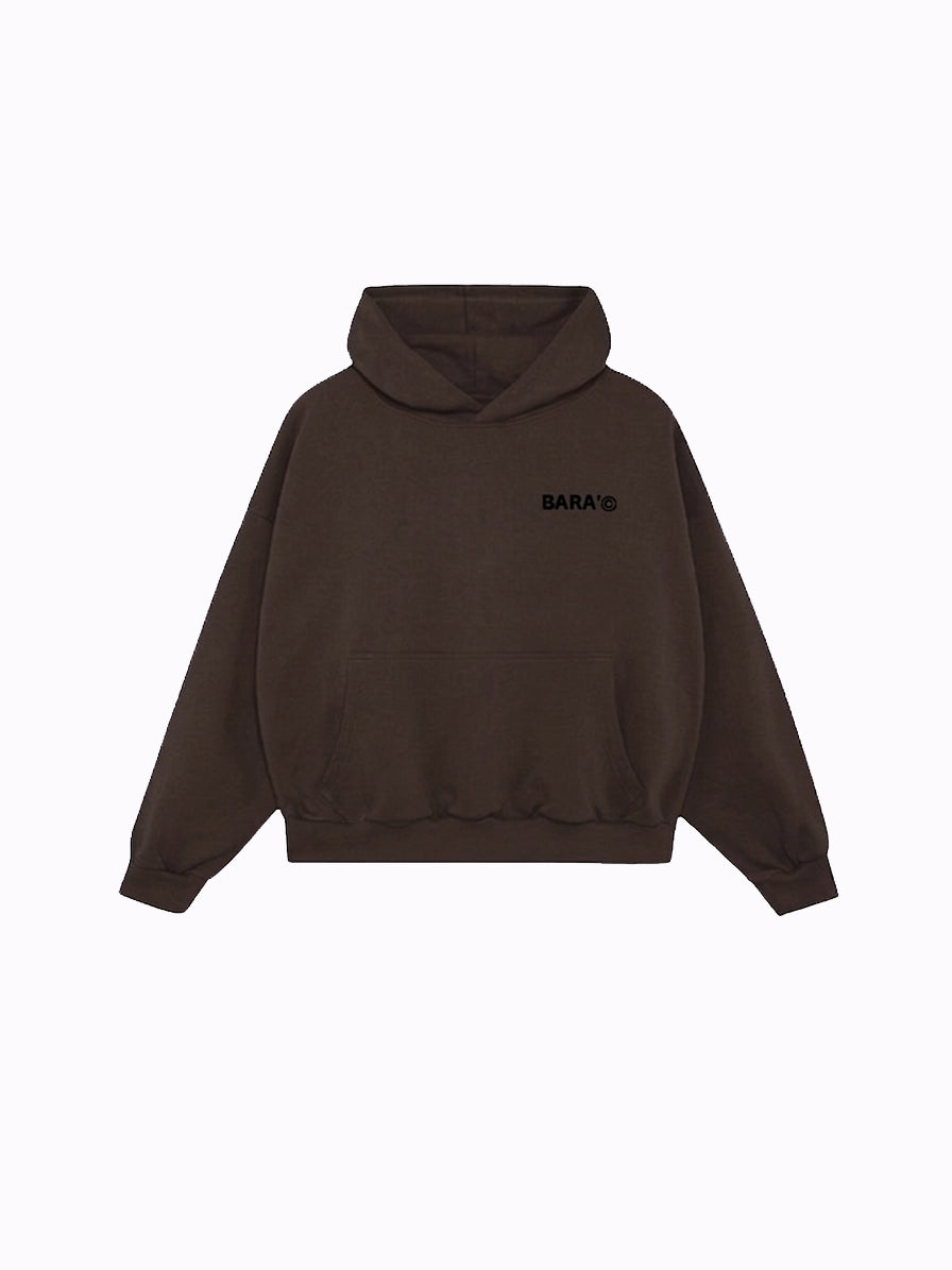 Hoodie café moro - Boxy Fit