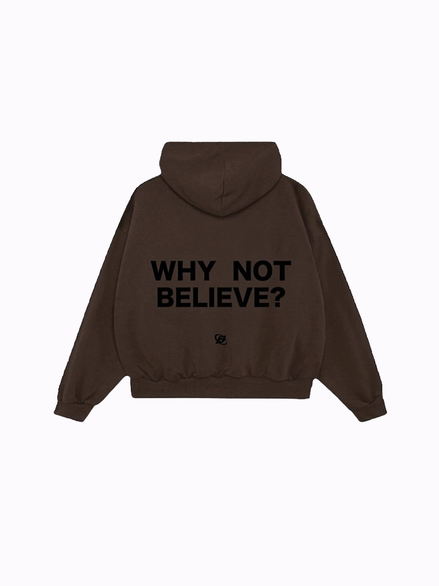 Hoodie café moro - Boxy Fit
