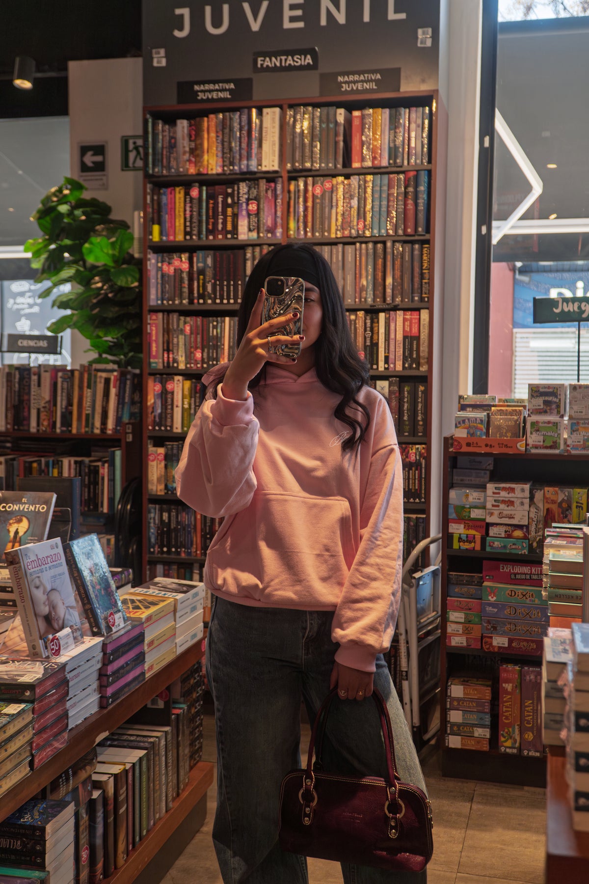 Hoodie Rosado Bebe - Boxy fit