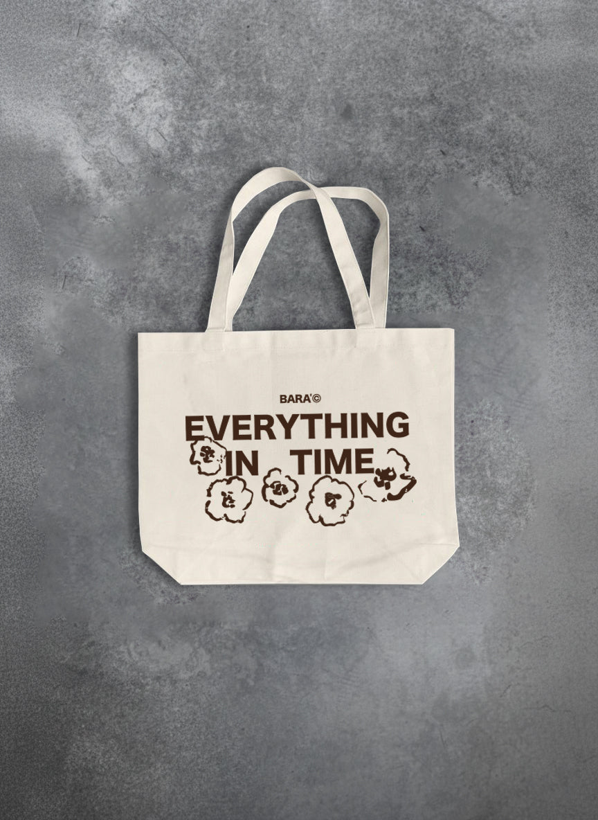 Tote Bag - Everyrhing in time - café moro