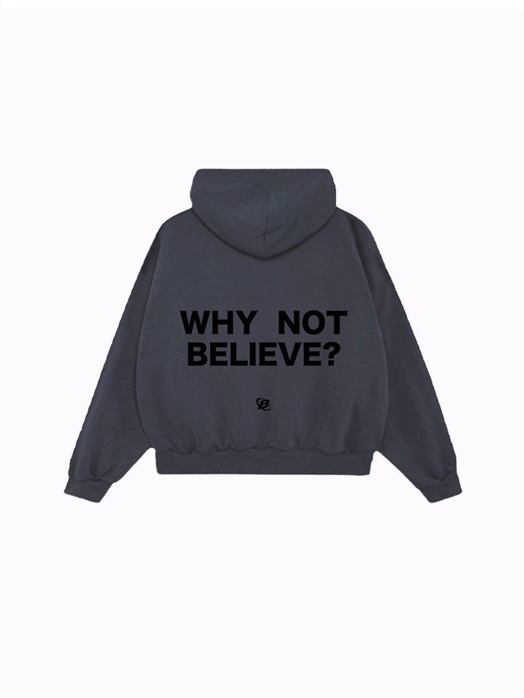 Hoodie Gris Pizarra - Boxy Fit