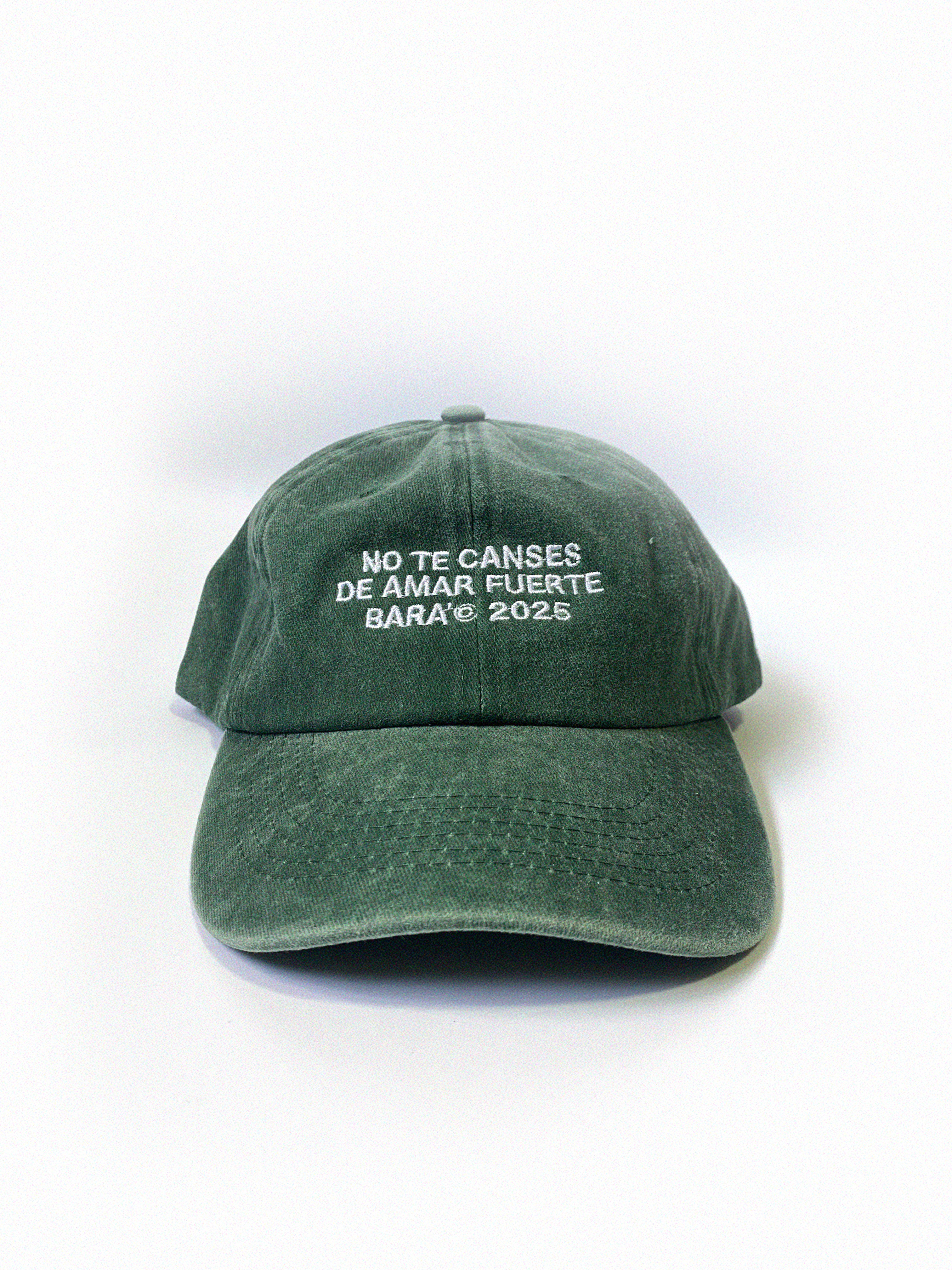 Gorra Verde - acid wash